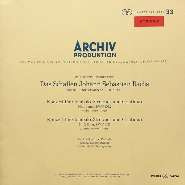 LP Record JOHANN SEBASTIAN BACH RALPH KIRKPA Konzert Fur Cembalo Streicher Und 198013 ARCHIV PRODUKT 1961 Germany Classical Used
LP Record JOHANN SEBASTIAN BACH RALPH KIRKPA Konzert Fur Cembalo Streicher Und 198013 ARCHIV PRODUKT 1961 Germany Classical Used