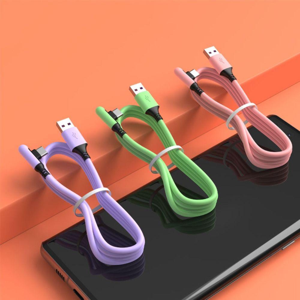 Elbow Phone Accessories Quick Charger Wire Fast Charging Cable Mobile Phone Cord USB Type C Cable Pink-1.8M
Elbow Phone Accessories Quick Charger Wire Fast Charging Cable Mobile Phone Cord USB Type C Cable Pink-1.8M