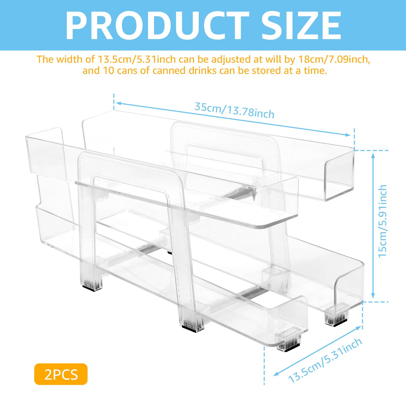 2PCS/Set Kitchen Storage Cans, Soda Cans, Storage Cans, Refrigerator Freezer Organizers, Can Dispensers, Kitchen Accessories 13.7X5.31X5.9inch&2PCS One Set прозорий
2PCS/Set Kitchen Storage Cans, Soda Cans, Storage Cans, Refrigerator Freezer Organizers, Can Dispensers, Kitchen Accessories 13.7X5.31X5.9inch&2PCS One Set прозорий