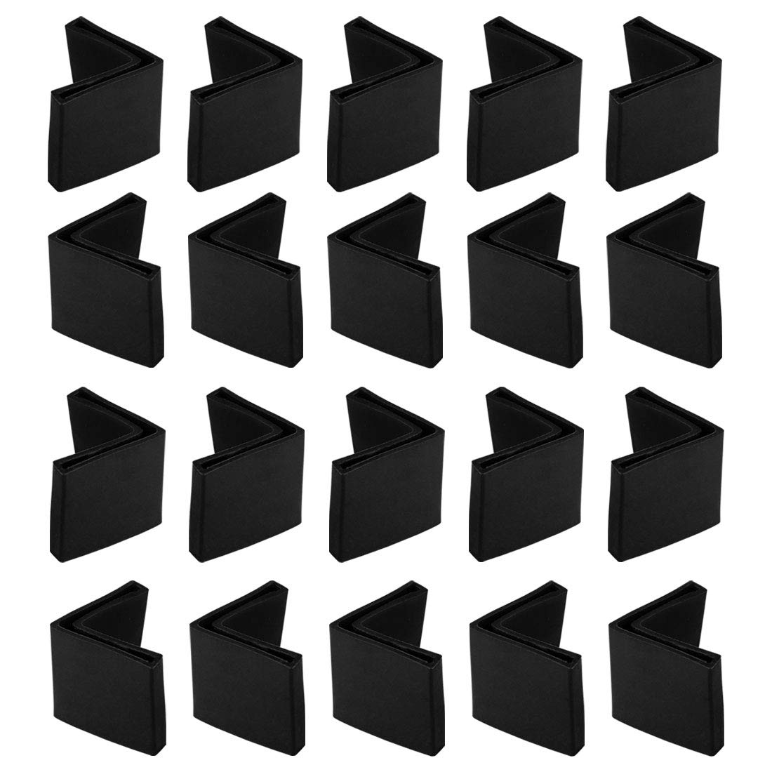 uxcell L-Shaped Foot Pads, Angle Iron Leg Caps, Floor Protection, PVC, 25mm x 25mm, Black, Pack of 20
uxcell L-Shaped Foot Pads, Angle Iron Leg Caps, Floor Protection, PVC, 25mm x 25mm, Black, Pack of 20