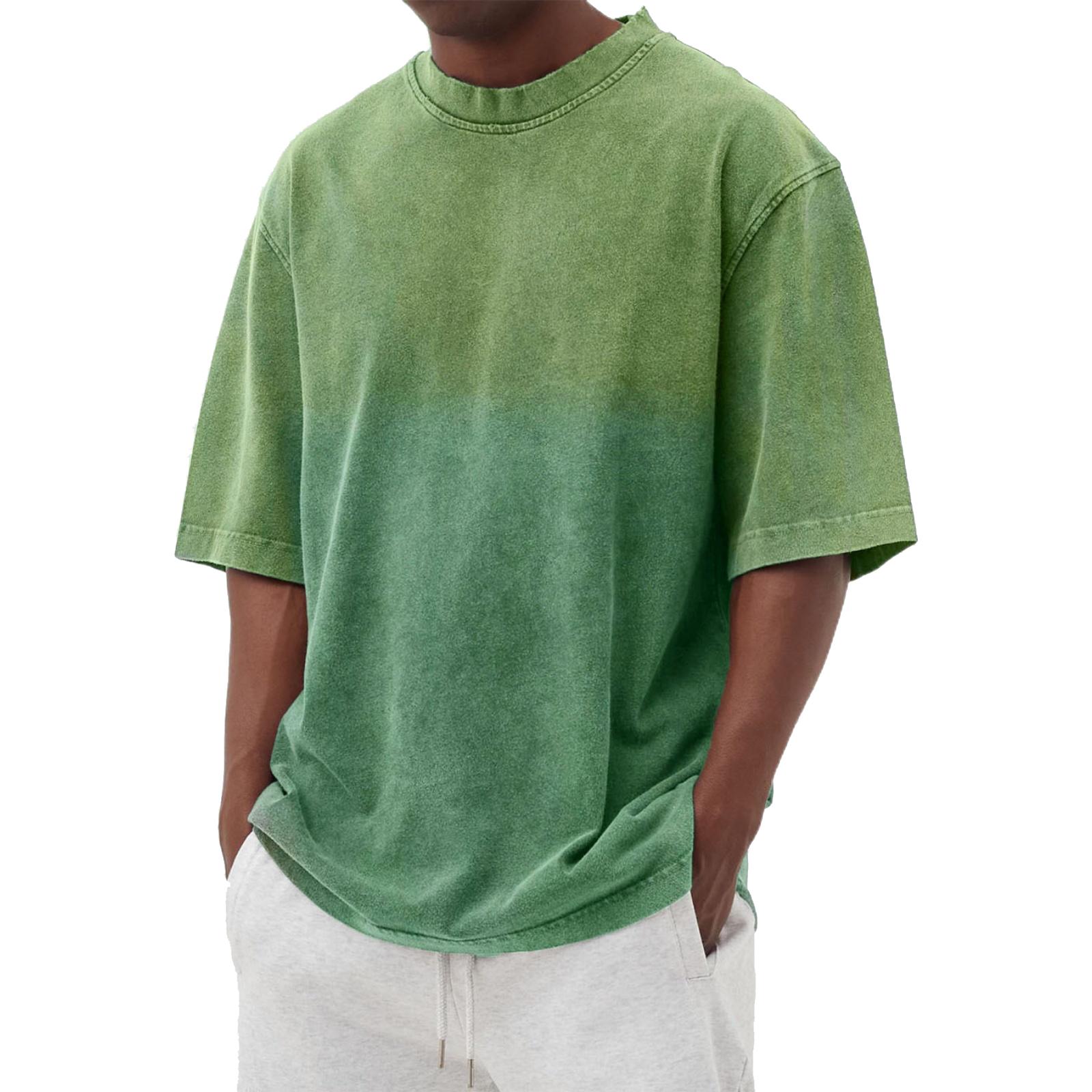 Men s Casual Trend Distressed Washed Gradient Short-sleeved Shirt - Men s Round-neck Sports T-shirt Top XXL зелений
Men s Casual Trend Distressed Washed Gradient Short-sleeved Shirt - Men s Round-neck Sports T-shirt Top XXL зелений