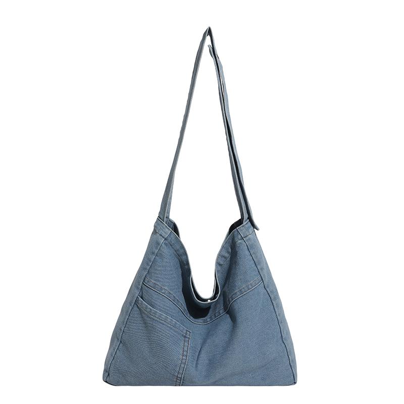 Denim Fashion Trend Handbag Underarm Satchel Fashion Commute Shopping Travel Bag Shoulder Crossbody bags Cool Girl Tote Bag 39cm 12cm 34cm
Denim Fashion Trend Handbag Underarm Satchel Fashion Commute Shopping Travel Bag Shoulder Crossbody bags Cool Girl Tote Bag 39cm 12cm 34cm