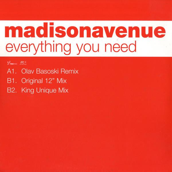12-дюймовая пластинка MADISON AVENUE Everything You Need VCRT82 VC Recordings 2001 UK Dance Electronica Б/у
12-дюймовая пластинка MADISON AVENUE Everything You Need VCRT82 VC Recordings 2001 UK Dance Electronica Б/у