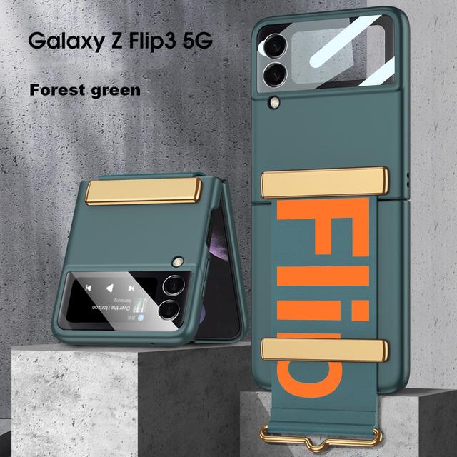 Чехол для Z Flip3 с ремешком для камеры, защитный чехол для стекла для Samsung Galaxy Z Flip3 5g, чехол-браслет, пластиковая задняя крышка для ПК for Galaxy Z Flip 3 зелёный
Чехол для Z Flip3 с ремешком для камеры, защитный чехол для стекла для Samsung Galaxy Z Flip3 5g, чехол-браслет, пластиковая задняя крышка для ПК for Galaxy Z Flip 3 зелёный