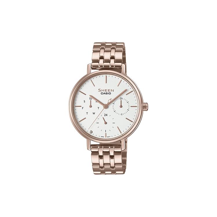 CASIO Women s SHEEN White Watch SHE-4541CG-7A SHE-4541CG-7A Gold Strap
CASIO Women s SHEEN White Watch SHE-4541CG-7A SHE-4541CG-7A Gold Strap