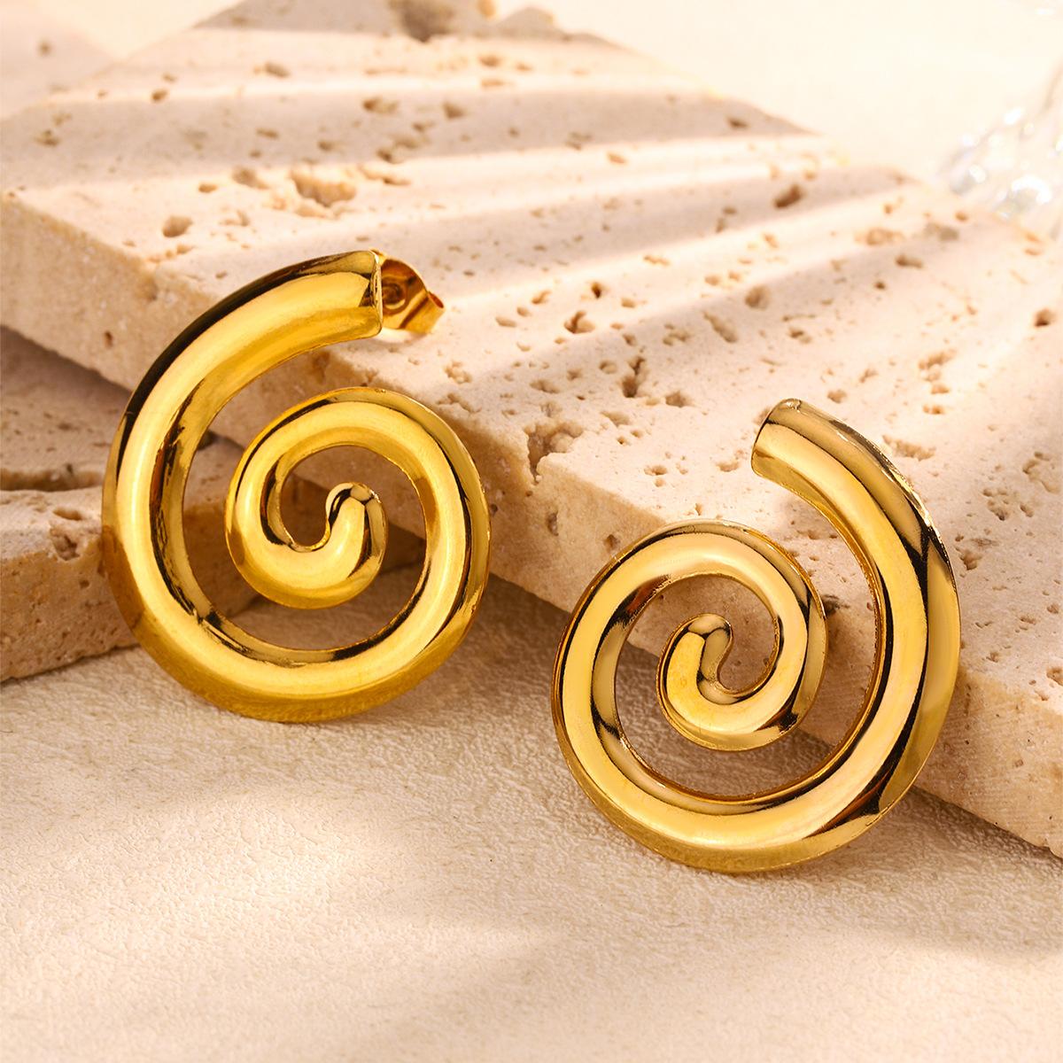 1111 European and American 11K gold-plated stainless steel shell earrings wings spiral ins wind summer jewelry
1111 European and American 11K gold-plated stainless steel shell earrings wings spiral ins wind summer jewelry