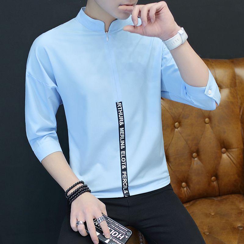 Мужская одежда Однотонный Темперамент Простота Красивый Рукав три четверти Пуговицы Отложной воротник Весенне-летние футболки L синий
Мужская одежда Однотонный Темперамент Простота Красивый Рукав три четверти Пуговицы Отложной воротник Весенне-летние футболки L синий