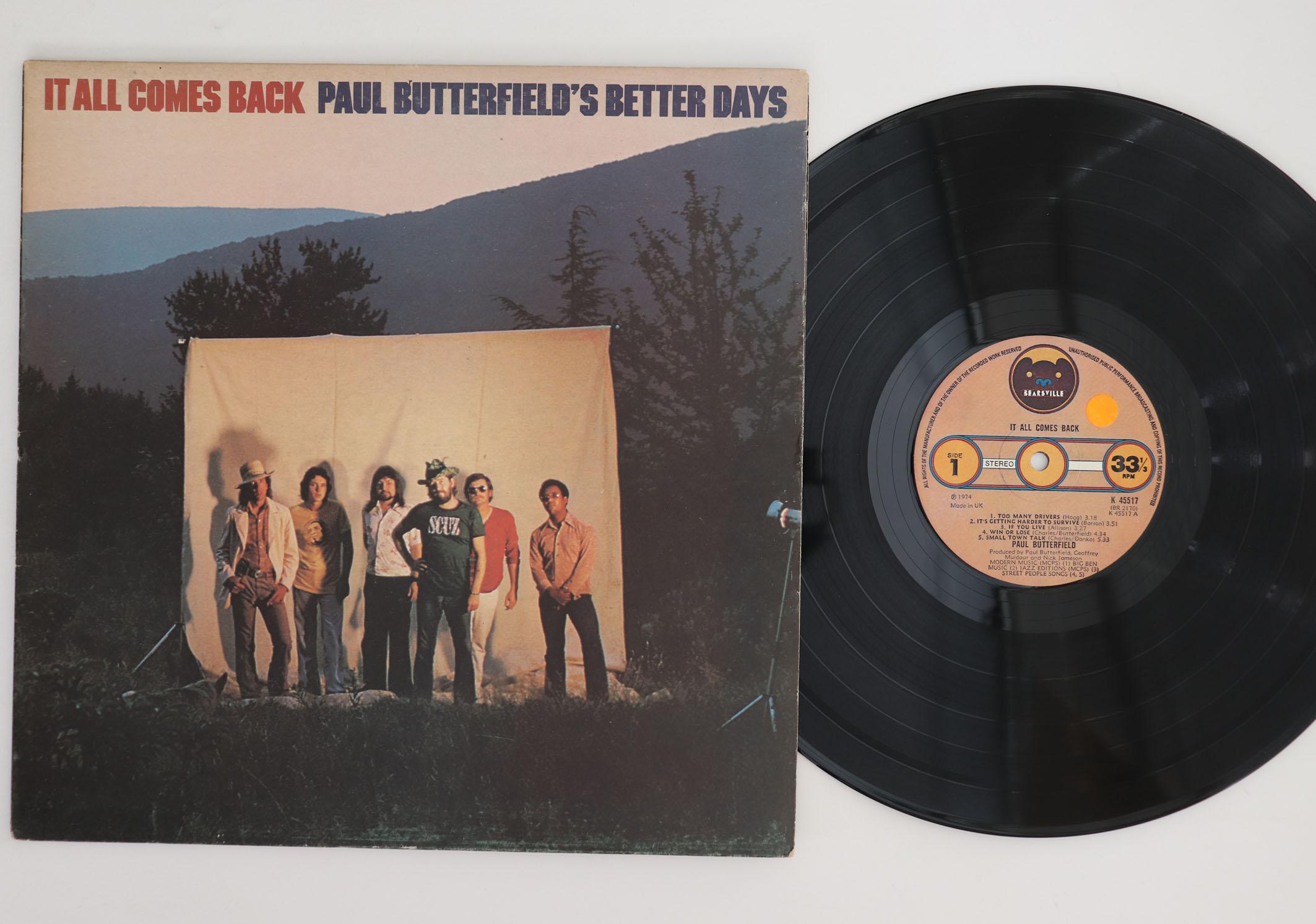 LP Record PAUL BUTTERFIELDS BETTER DAYS It All Comes Back K45517 BEARSVILLE 1974 UK Rock Used
LP Record PAUL BUTTERFIELDS BETTER DAYS It All Comes Back K45517 BEARSVILLE 1974 UK Rock Used