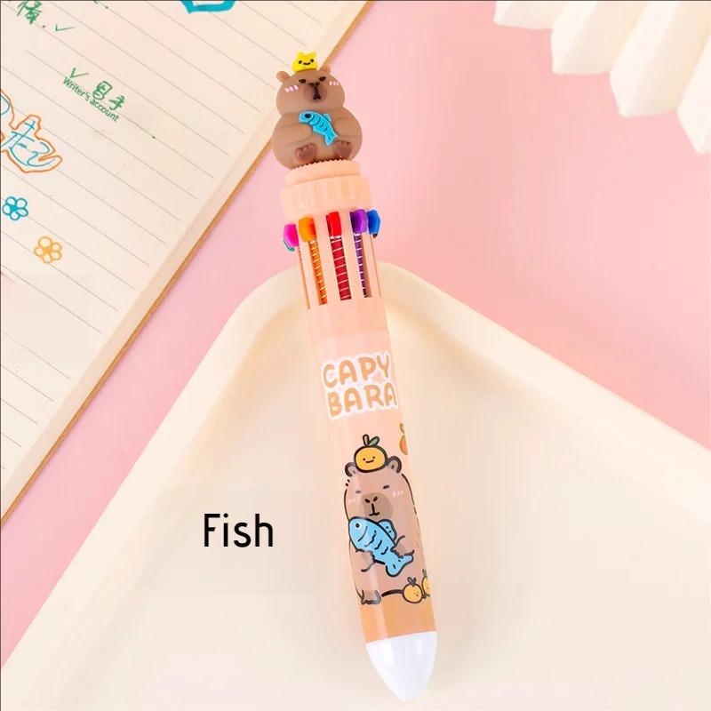 4pcs Capybara Theme Multicolor Pen, 10-Color 0.5mm Fine Tip for Creative Writing, Collector s Desk Accessory
4pcs Capybara Theme Multicolor Pen, 10-Color 0.5mm Fine Tip for Creative Writing, Collector s Desk Accessory
