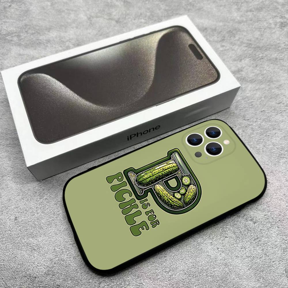 Funny Pickle Green R-Ricks Phone Case For iPhone 17,16,15,14,13,12,Pro,Max,Plus,E,SE4,Air,Mini Black Soft Box iPhone15
Funny Pickle Green R-Ricks Phone Case For iPhone 17,16,15,14,13,12,Pro,Max,Plus,E,SE4,Air,Mini Black Soft Box iPhone15