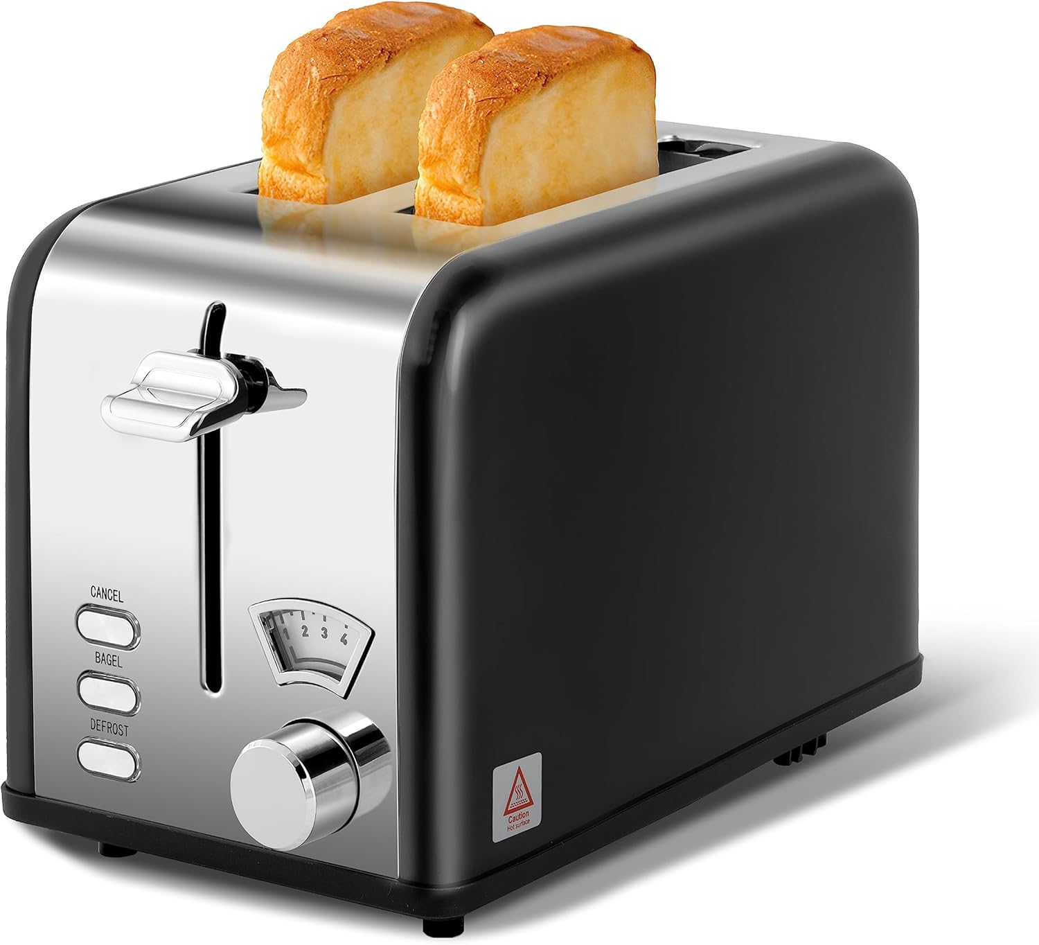Extra Wide Slot & Removable Crumb Tray, 5 Browning Setting and 3 Function: Bagel/Defrost/Cancel, United States
Extra Wide Slot & Removable Crumb Tray, 5 Browning Setting and 3 Function: Bagel/Defrost/Cancel, United States