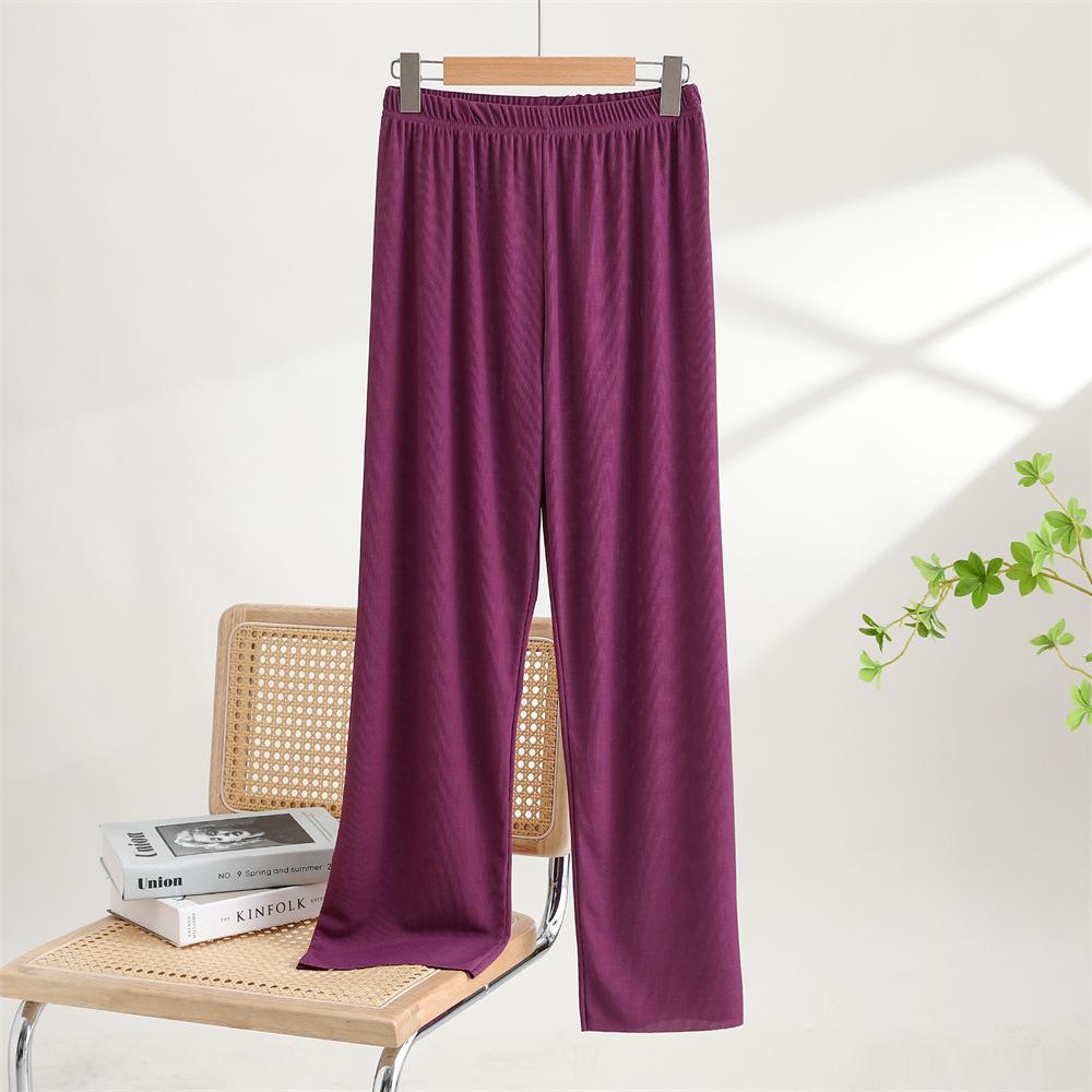 Женские летние пижамные брюки Ice Silk с широкими штанинами — свободные, легкие штаны для йоги XL
Женские летние пижамные брюки Ice Silk с широкими штанинами — свободные, легкие штаны для йоги XL