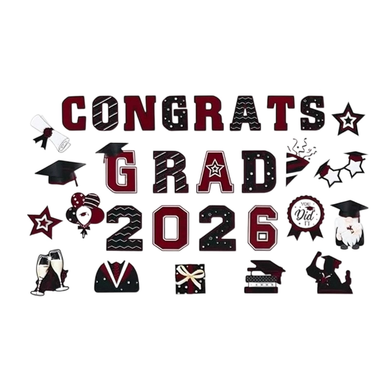2026 Graduates Car Magnetic Stickers, Pack Of 30 One Size
2026 Graduates Car Magnetic Stickers, Pack Of 30 One Size