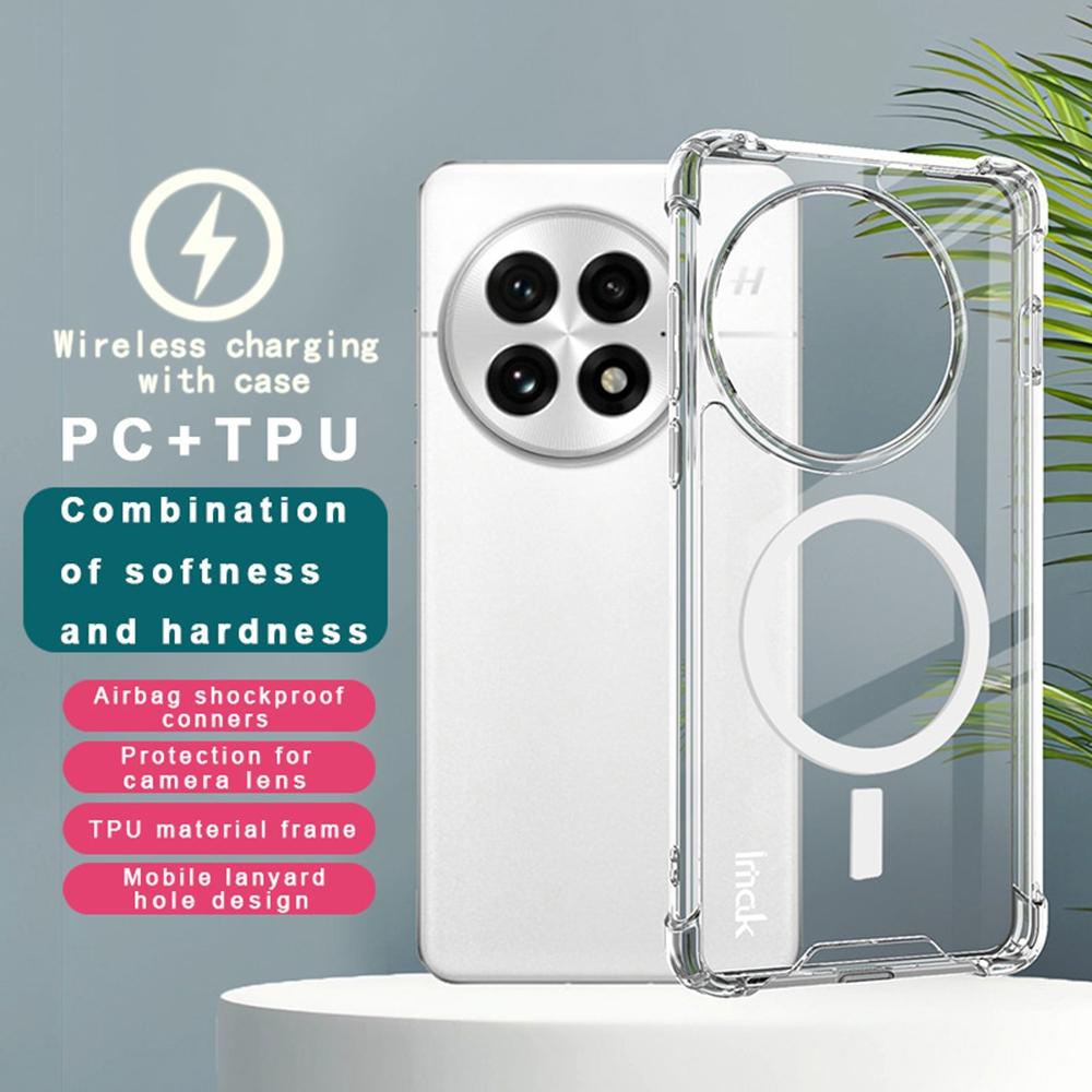 IMAK For OnePlus 13 Clear Case Compatible with MagSafe Shockproof PC+TPU Phone Cover Style A
IMAK For OnePlus 13 Clear Case Compatible with MagSafe Shockproof PC+TPU Phone Cover Style A