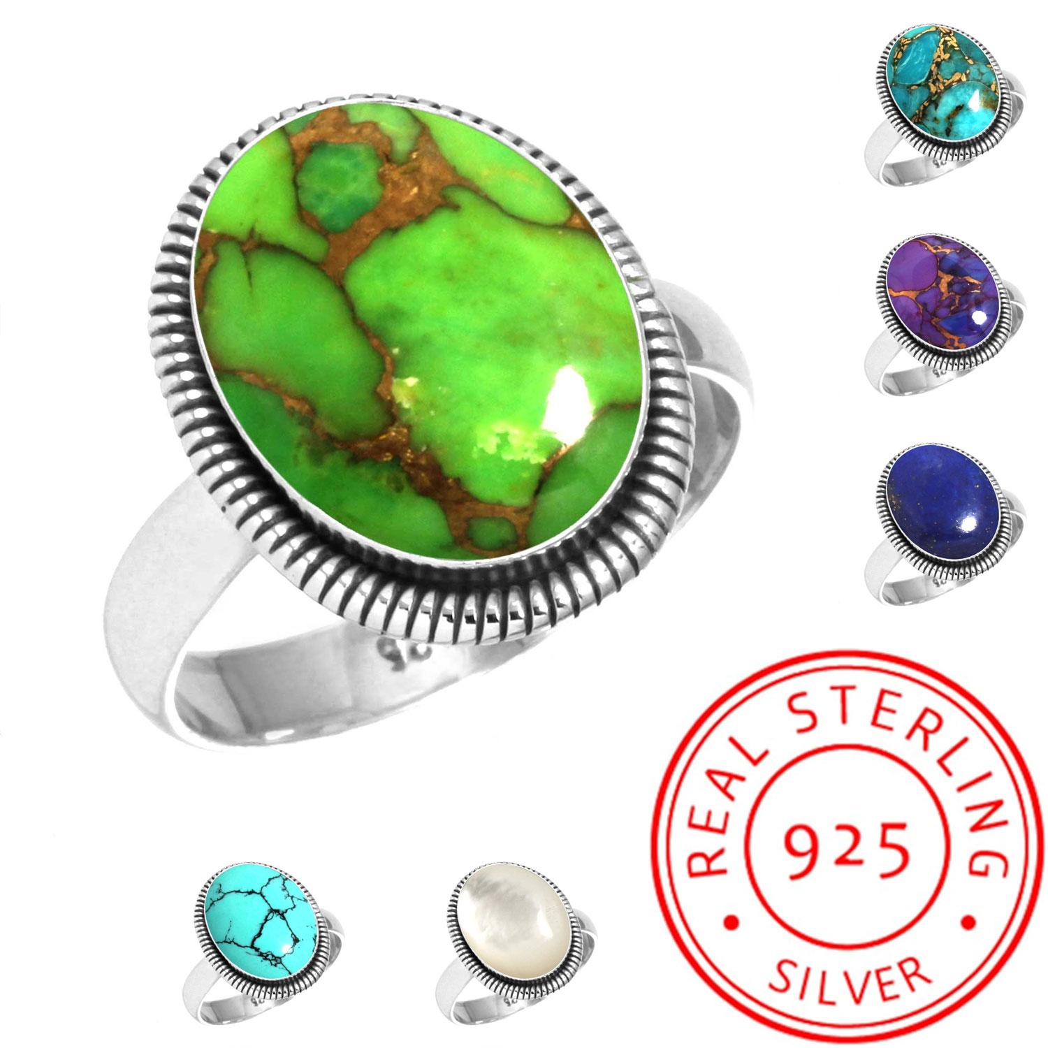 925 Sterling Silver Ring Women Gemstone Handmade Jewelry Halloween Gift Blue Green Purple Copper Turquoise Pearl Lapis Mother Of Pearl Costume 7 бирюзовый
925 Sterling Silver Ring Women Gemstone Handmade Jewelry Halloween Gift Blue Green Purple Copper Turquoise Pearl Lapis Mother Of Pearl Costume 7 бирюзовый