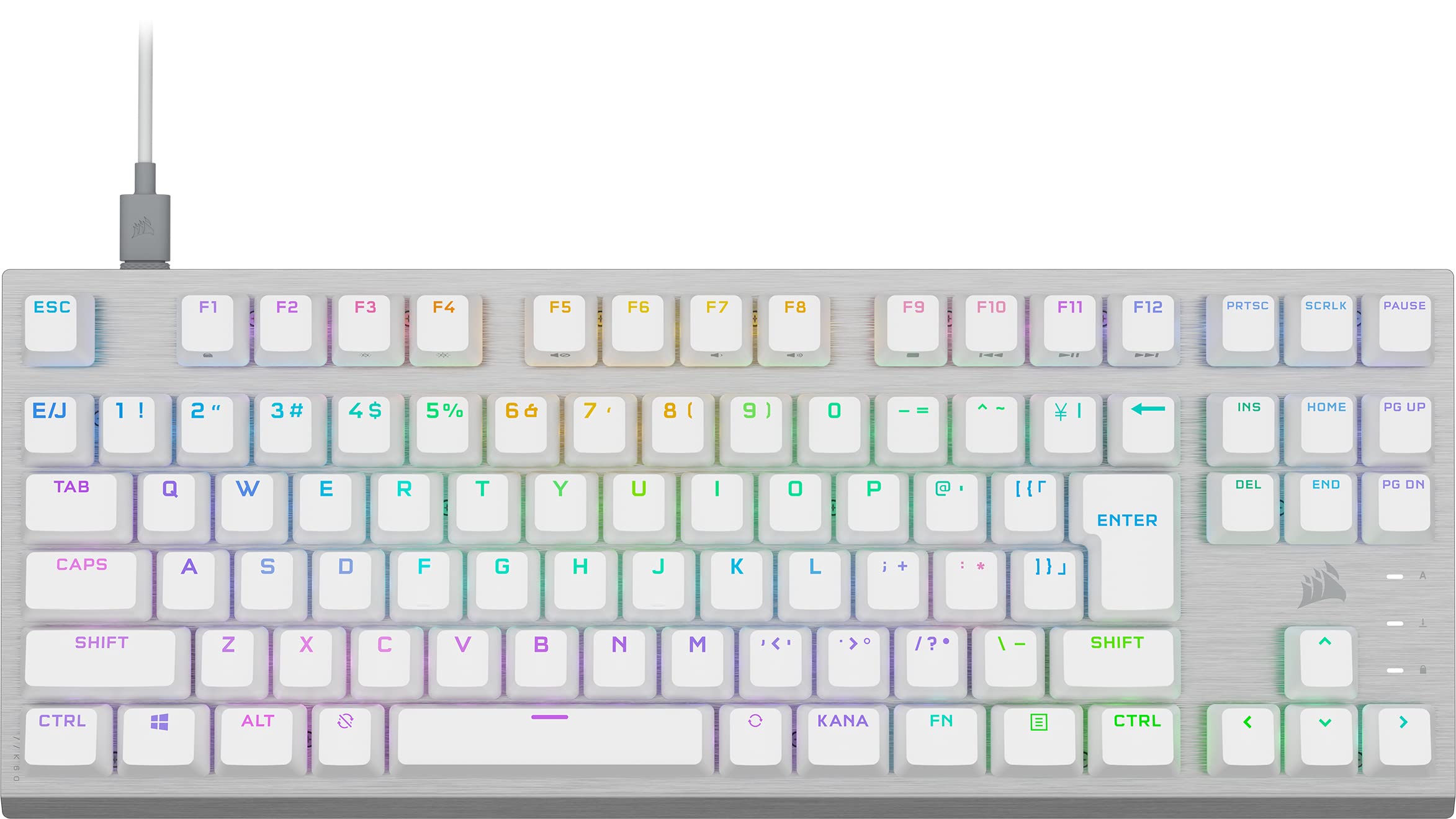 Ігрова клавіатура CORSAIR K60 PRO TKL RGB Власна вісь OPX Corsair використовує японську розкладку Без друку кана -Білий - CH-911D11A-JP білий
Ігрова клавіатура CORSAIR K60 PRO TKL RGB Власна вісь OPX Corsair використовує японську розкладку Без друку кана -Білий - CH-911D11A-JP білий