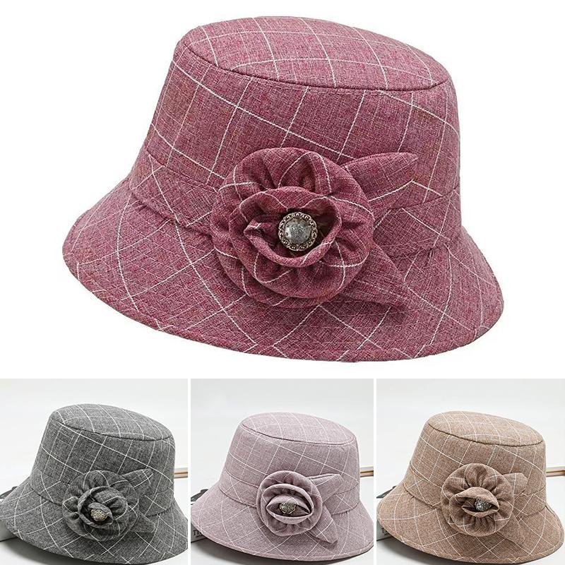 Women Fashion Sun Protection Flower Decor Plaid Sun Hats Bucket Hat Fisherman Hat Vintage Outdoor
Women Fashion Sun Protection Flower Decor Plaid Sun Hats Bucket Hat Fisherman Hat Vintage Outdoor