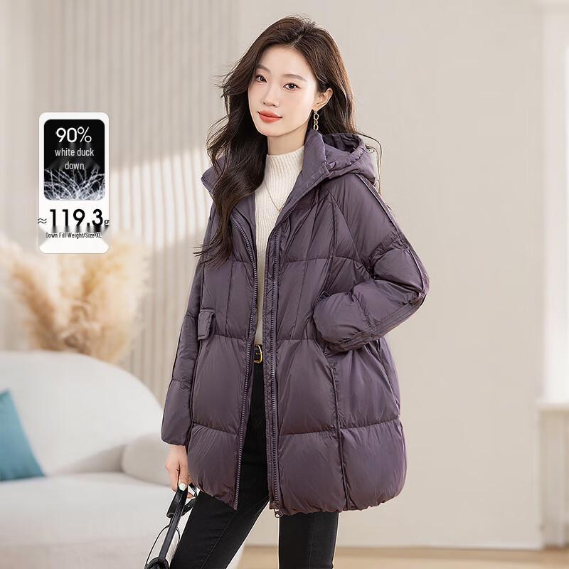 Sibaishe Women s Loose Fit Hooded Mid-Length Down Jacket S
Sibaishe Women s Loose Fit Hooded Mid-Length Down Jacket S