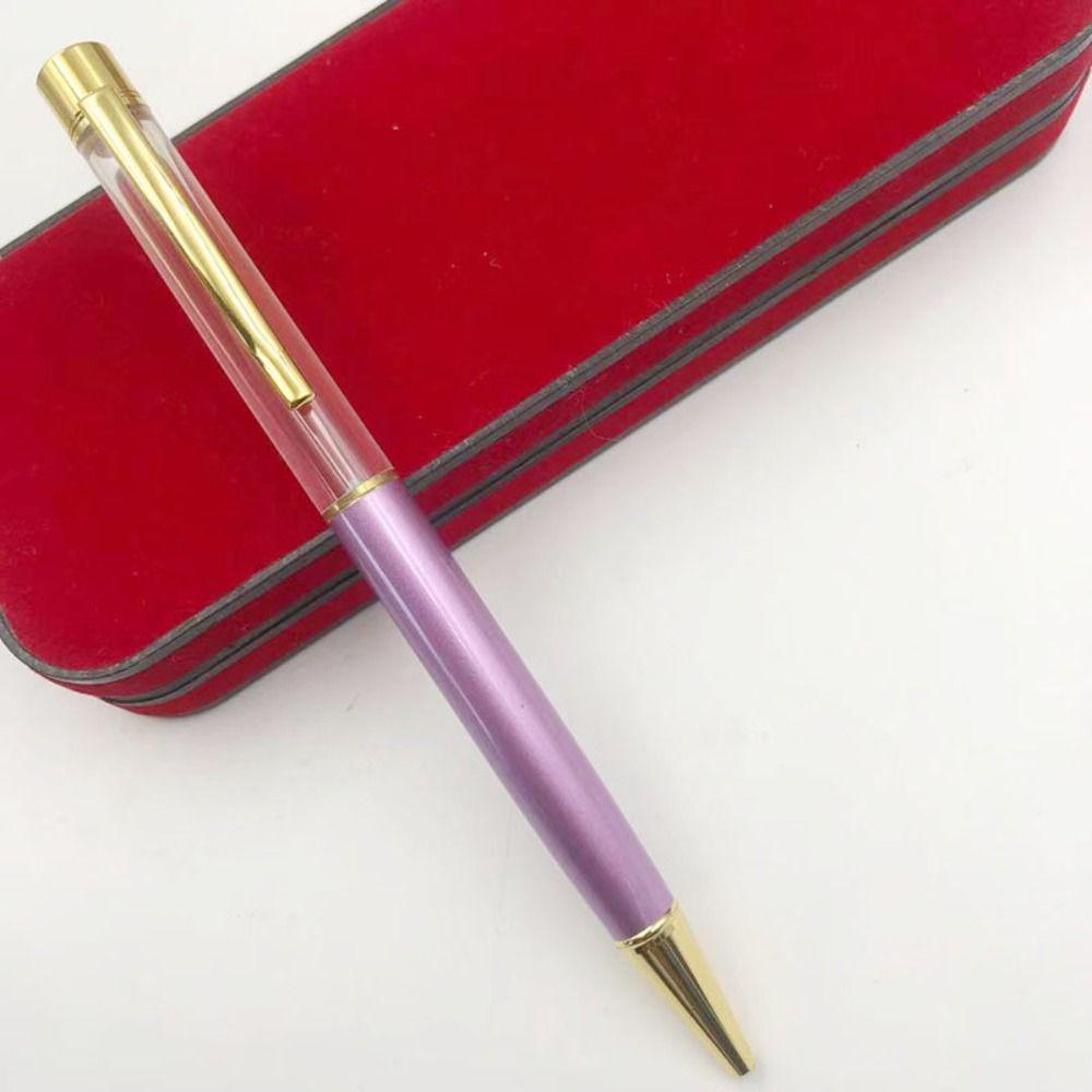 Самозаполняющаяся пустая шариковая ручка-ручка своими руками для подписи Quicksand Neutral Гелевые ручки для детей светло-фиолетовый