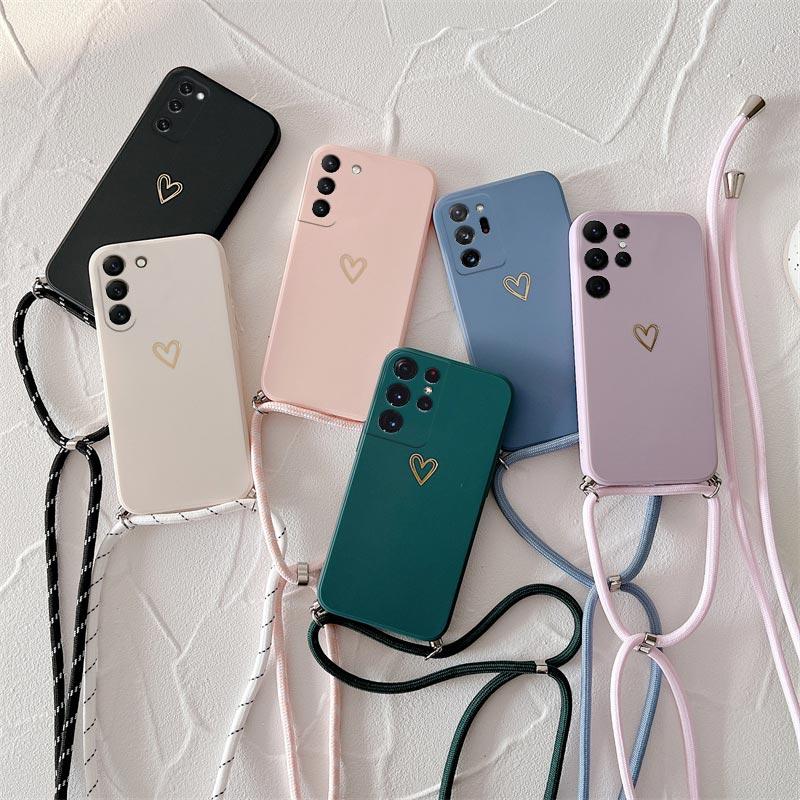 Силиконовый чехол-ремешок через плечо для Samsung Galaxy S21 S20 S22 S23 S24 S10 Note 10 20 Plus Ultra S21 Fe Love Heart Cover S23&With Lanyard
Силиконовый чехол-ремешок через плечо для Samsung Galaxy S21 S20 S22 S23 S24 S10 Note 10 20 Plus Ultra S21 Fe Love Heart Cover S23&With Lanyard