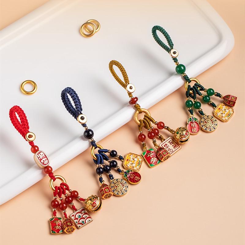 Retro Cloisonné Car Keychain: No Taboos Brass Pendant, Sand Gold Copper Birth Year Charm for Couples Dark Green Pendant
Retro Cloisonné Car Keychain: No Taboos Brass Pendant, Sand Gold Copper Birth Year Charm for Couples Dark Green Pendant