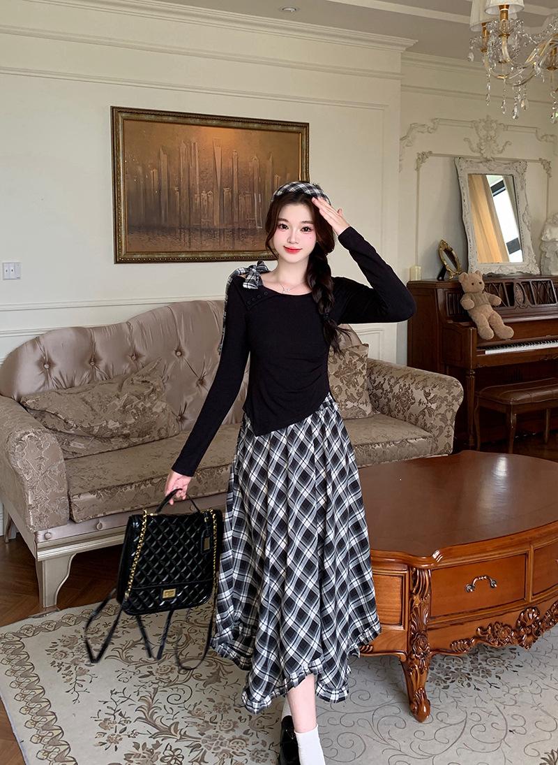 Elegant Plaid Skirt Suit with Bowknot for Plus Size Women 4XL чорний
Elegant Plaid Skirt Suit with Bowknot for Plus Size Women 4XL чорний