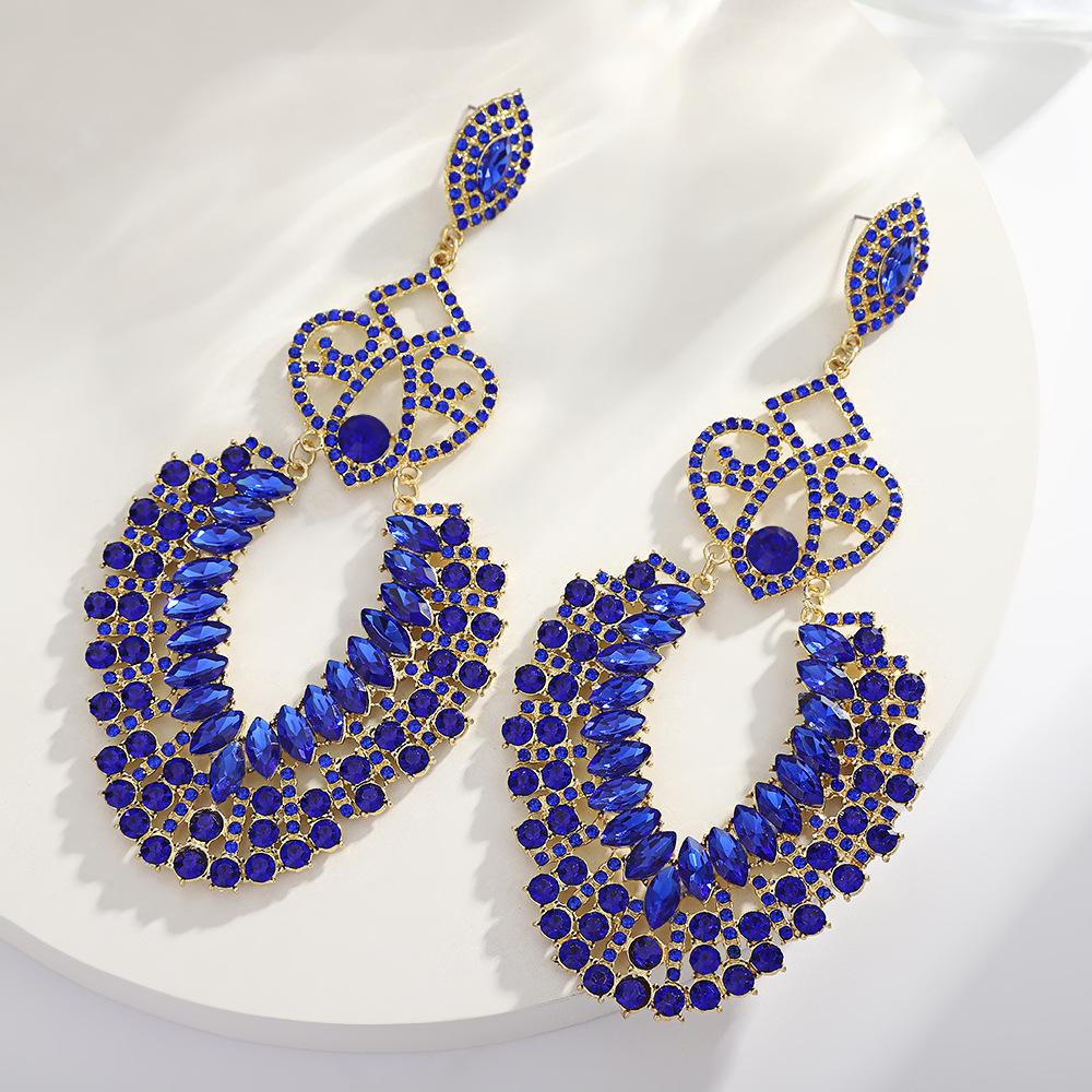Vintage Geometric Full Rhinestone Statement Earrings For Women Fashionable High End Crystal Drop Earrings Jewelry сапфіровий
Vintage Geometric Full Rhinestone Statement Earrings For Women Fashionable High End Crystal Drop Earrings Jewelry сапфіровий