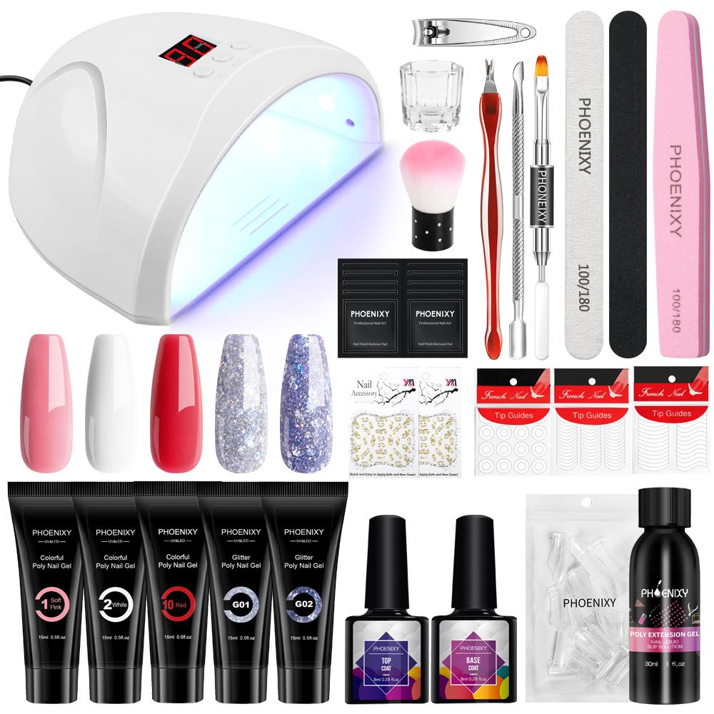 PHOENIXY UV Nail Builder Гель Набор с 36W Светодиодная лампа для ногтей Основание Верхнее покрытие Акриловый поли УФ гель Маникюр Инструменты для дизайна ногтей
PHOENIXY UV Nail Builder Гель Набор с 36W Светодиодная лампа для ногтей Основание Верхнее покрытие Акриловый поли УФ гель Маникюр Инструменты для дизайна ногтей