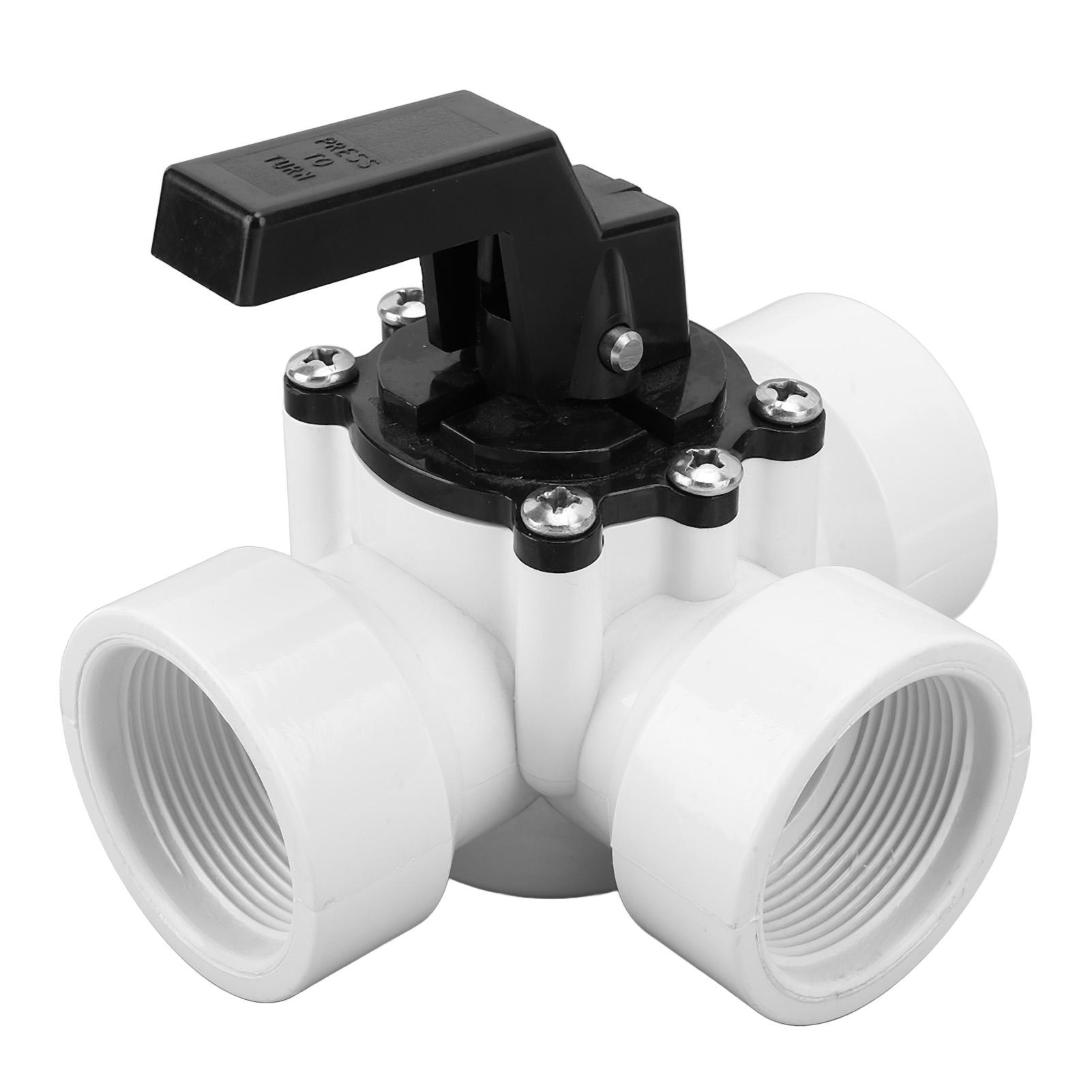 3 Way Diverter Valve Female G1‑1/2in Female Thread Plastic Replacement Part for Zodiac Jandy 4715
3 Way Diverter Valve Female G1‑1/2in Female Thread Plastic Replacement Part for Zodiac Jandy 4715