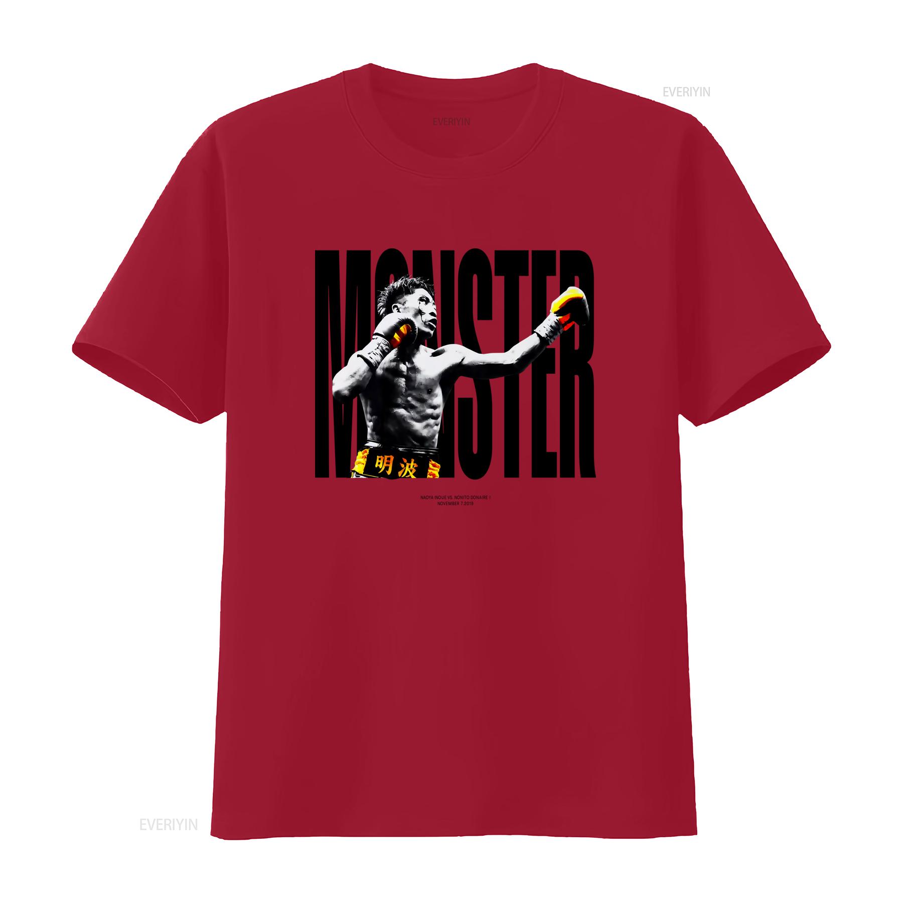 Naoya Inoue Monster Boxing T Shirt Japanese Legend Fight Vs Donaire Stylish Print for Fans vintage Washed Versatile S
Naoya Inoue Monster Boxing T Shirt Japanese Legend Fight Vs Donaire Stylish Print for Fans vintage Washed Versatile S
