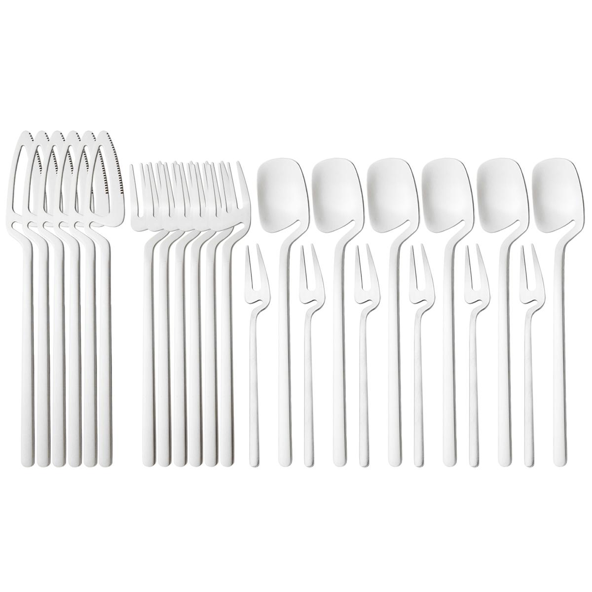 Набор столовых приборов из 24 предметов из нержавеющей стали 304, матовый набор столовой посуды, ножи в стиле вестерн, вилка для фруктов, ложка, набор столовых приборов для кухни, столовая посуда серебряный
Набор столовых приборов из 24 предметов из нержавеющей стали 304, матовый набор столовой посуды, ножи в стиле вестерн, вилка для фруктов, ложка, набор столовых приборов для кухни, столовая посуда серебряный