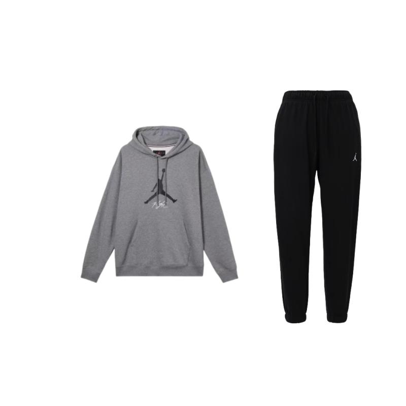 Jordan Fleece Lined Hooded Drawstring Long Sleeve Sweatshirt Comfortable Knit Long Pants Casual Sports Set Men sets FV8609-010+FD7546-091 M
Jordan Fleece Lined Hooded Drawstring Long Sleeve Sweatshirt Comfortable Knit Long Pants Casual Sports Set Men sets FV8609-010+FD7546-091 M