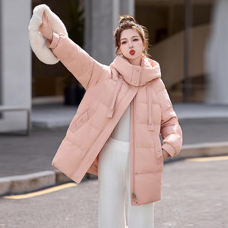 Women s Mid-Length Winter Down Jacket - Fashionable 90% White Duck Down Hooded Coat M (90-115 kg)
Women s Mid-Length Winter Down Jacket - Fashionable 90% White Duck Down Hooded Coat M (90-115 kg)
