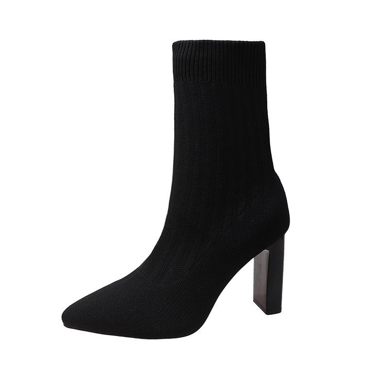 Осенне-зимние вязаные ботильоны женские короткие носки ботильоны гальванизированный толстый каблук средняя голень ботинки Мартин женская мода эластичные ботильоны 35
Осенне-зимние вязаные ботильоны женские короткие носки ботильоны гальванизированный толстый каблук средняя голень ботинки Мартин женская мода эластичные ботильоны 35