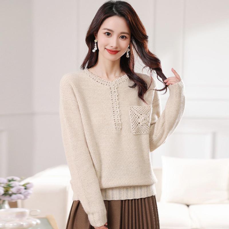Women s 100% Cashmere Crew Neck Sweater - Long Sleeve, New 2024 Autumn/Winter Warm Knitted Base Layer. One Size
Women s 100% Cashmere Crew Neck Sweater - Long Sleeve, New 2024 Autumn/Winter Warm Knitted Base Layer. One Size