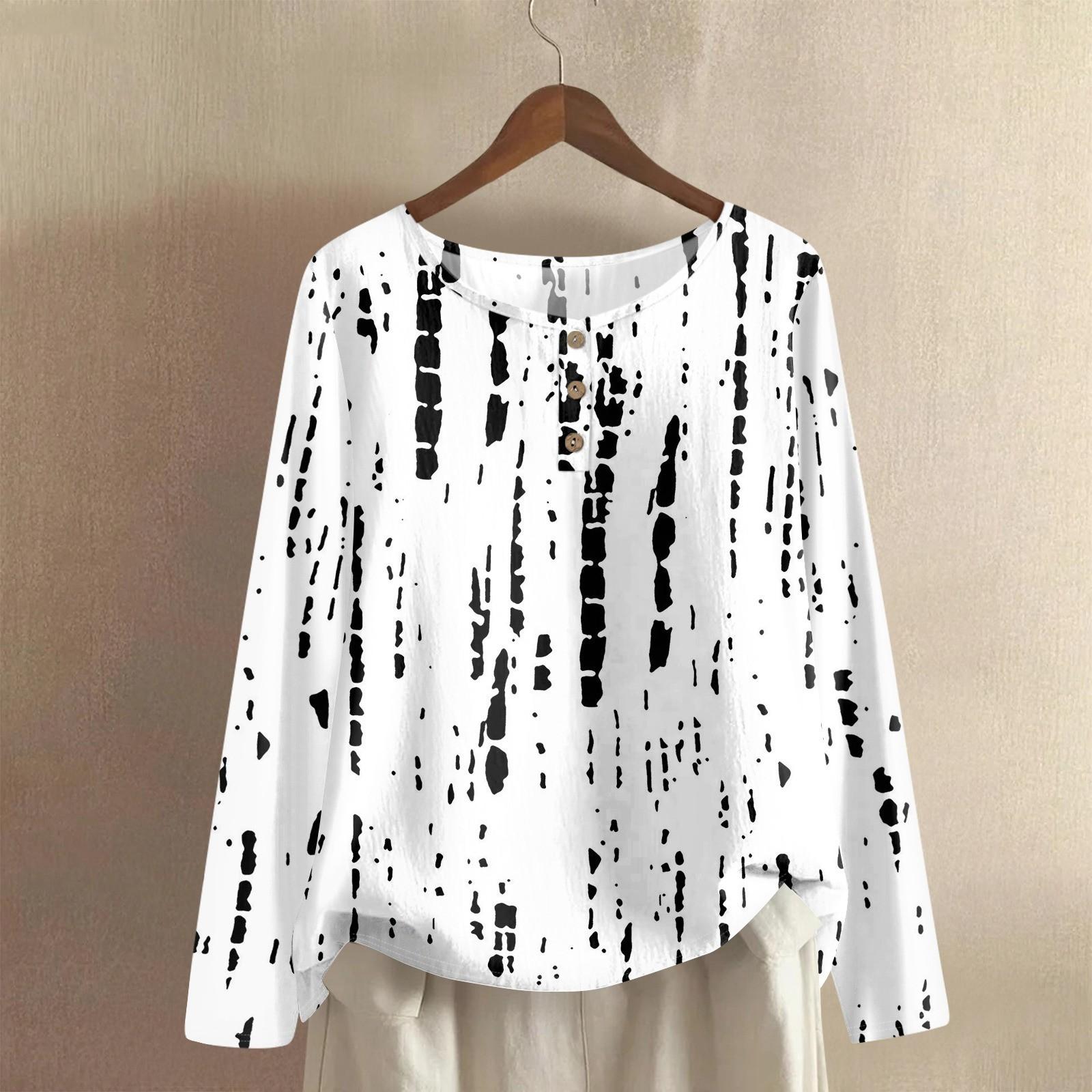 Женская модная и повседневная рубашка с длинным рукавом, круглым вырезом, однотонная, из хлопка и льна, блузка-топ XL белый
Женская модная и повседневная рубашка с длинным рукавом, круглым вырезом, однотонная, из хлопка и льна, блузка-топ XL белый