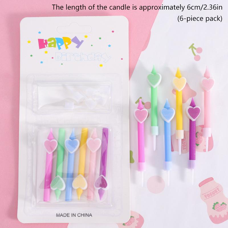 Candles Colorful 6Pcs/Pack Wedding Party Birthday Cake Candles Decoration Party Supplies For Children Kids
Candles Colorful 6Pcs/Pack Wedding Party Birthday Cake Candles Decoration Party Supplies For Children Kids