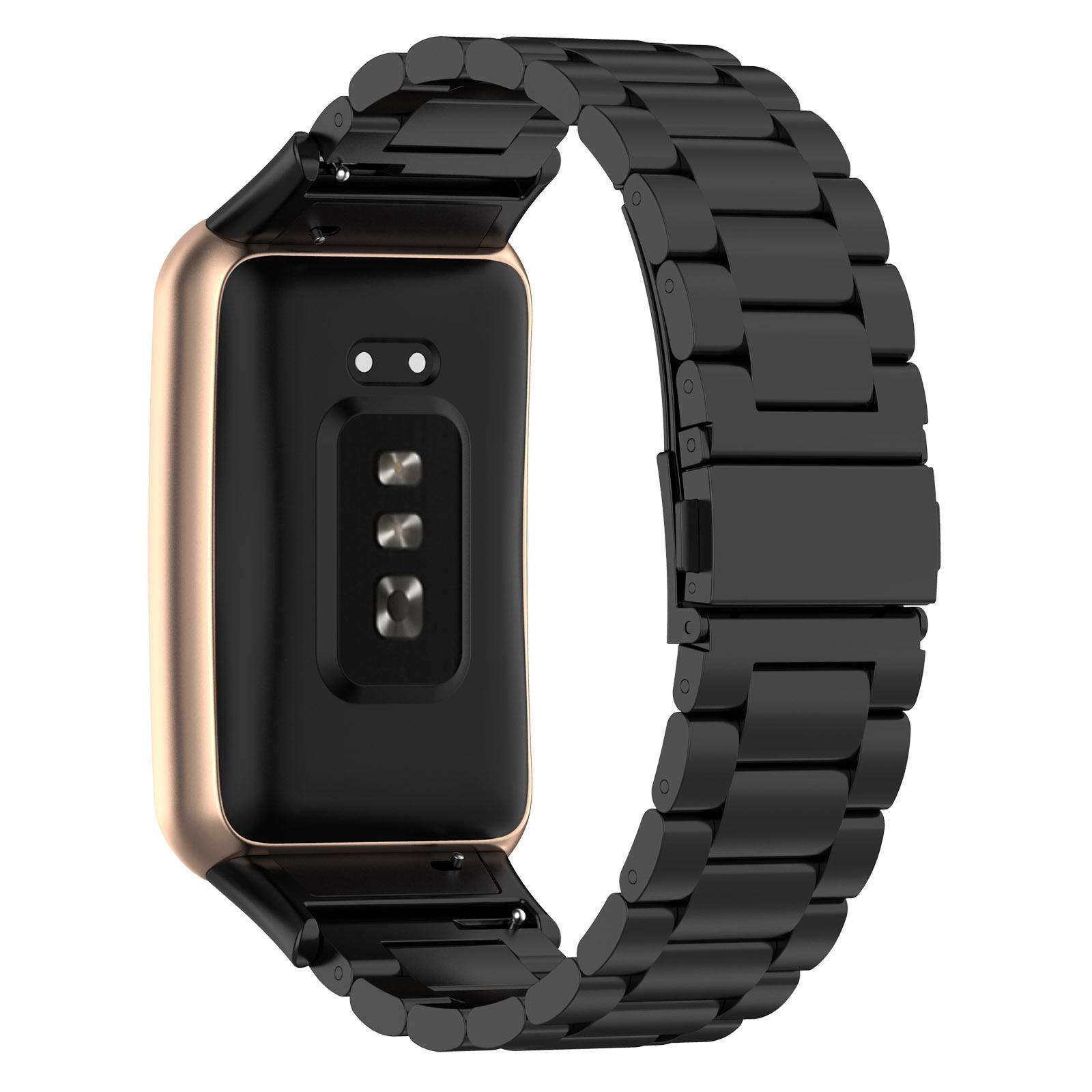 For Oppo Watch Free Replacement Stainless Steel Watch Strap Three-Beads Wrist Band with Folding Buckle Black
For Oppo Watch Free Replacement Stainless Steel Watch Strap Three-Beads Wrist Band with Folding Buckle Black