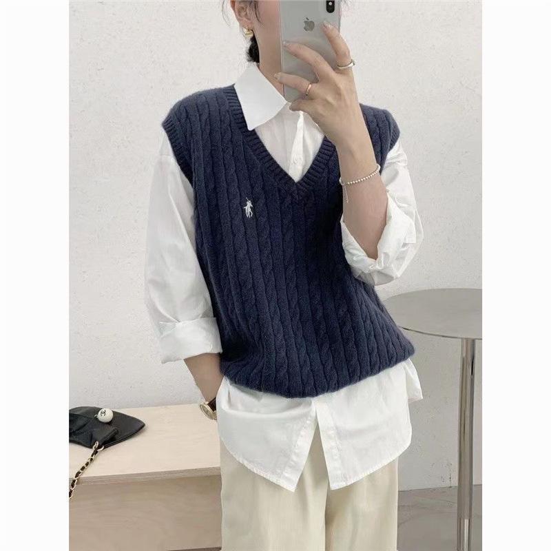 2024 Корейский стиль Вязаный кабель Вышивка Без рукавов Повседневный Свободный Жилет-свитер Medium
2024 Корейский стиль Вязаный кабель Вышивка Без рукавов Повседневный Свободный Жилет-свитер Medium