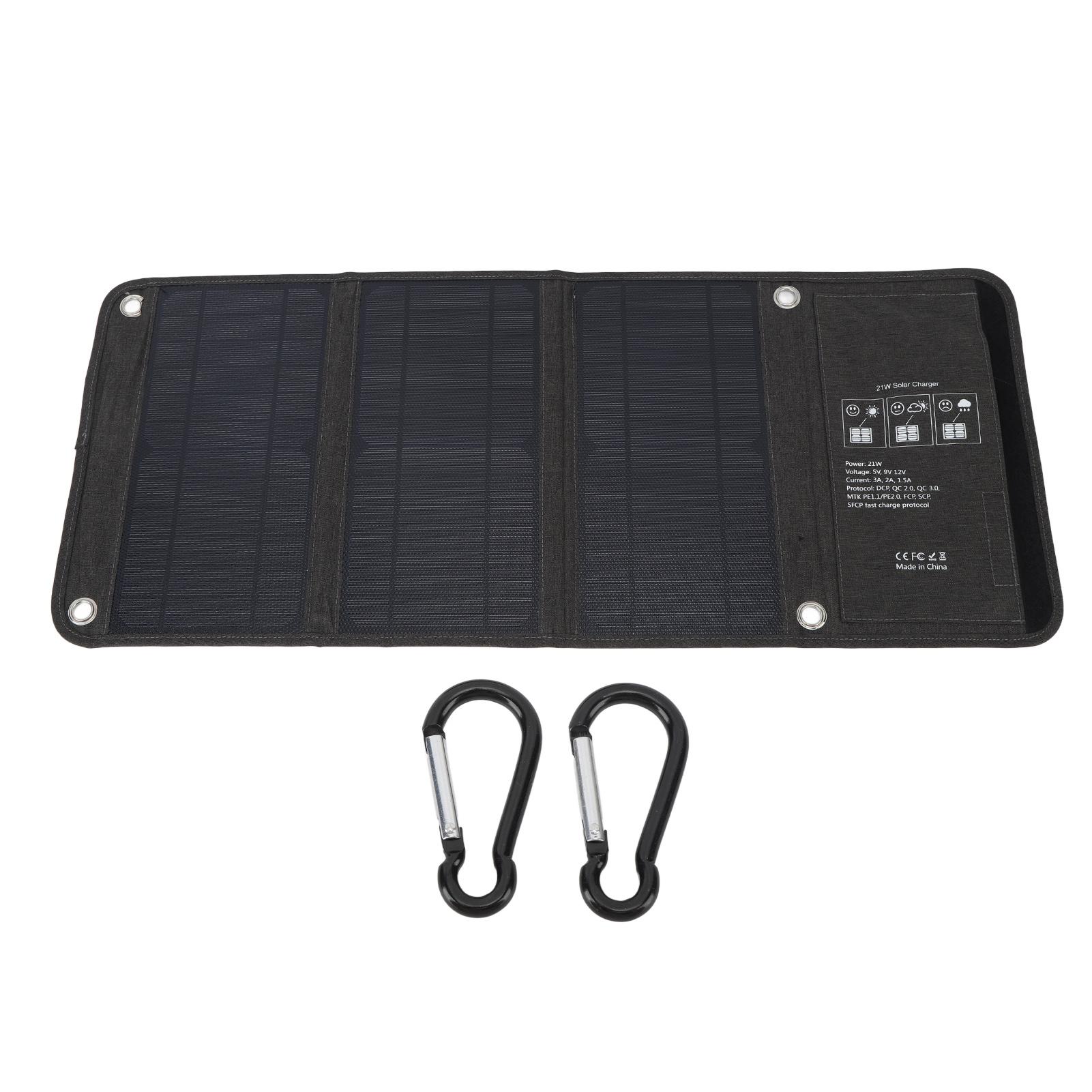 21W 5V Foldable Solar Panel USB Port Waterproof Multiple Protection Portable Solar Panel for Mobile Phone for Camping
21W 5V Foldable Solar Panel USB Port Waterproof Multiple Protection Portable Solar Panel for Mobile Phone for Camping