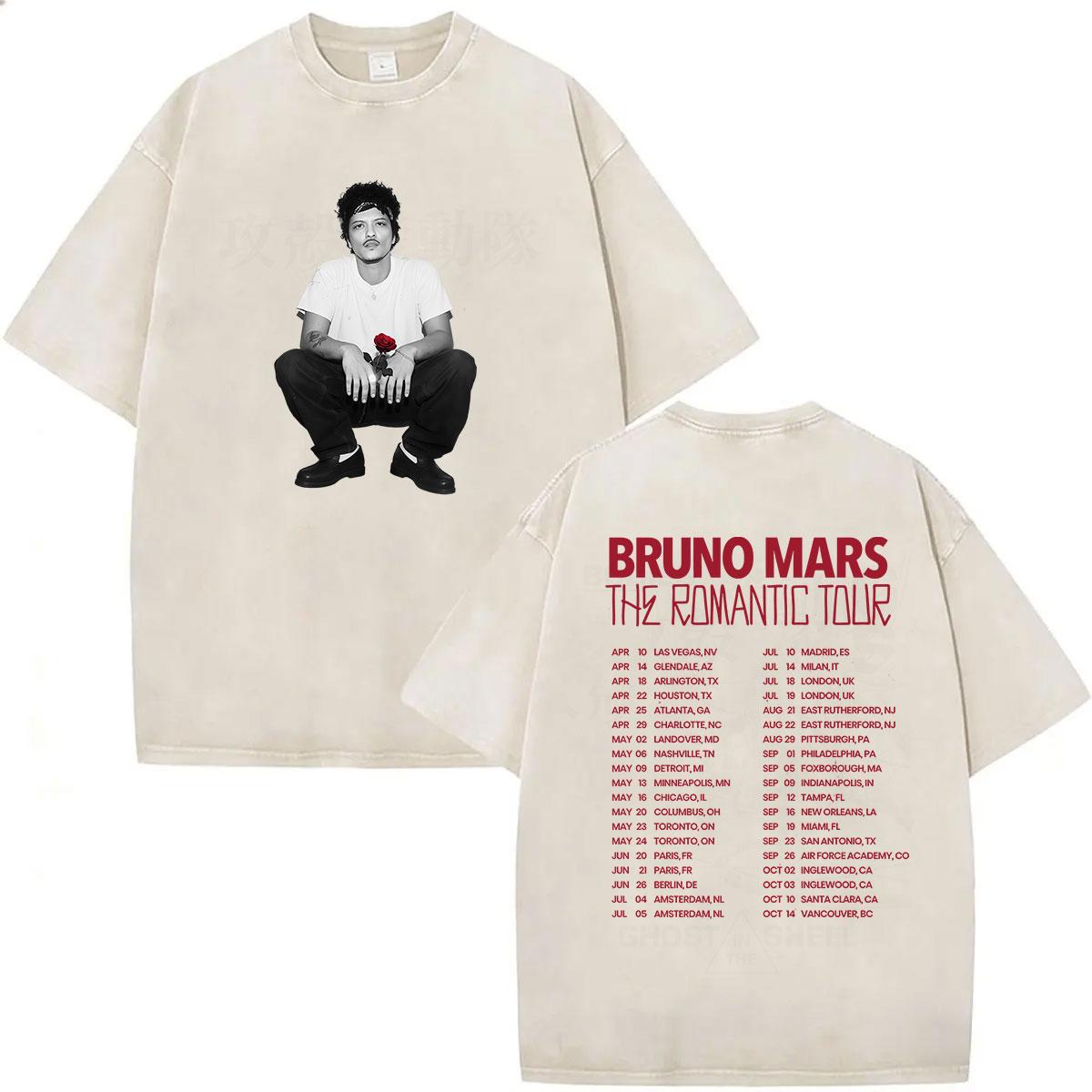 Vintage Washed Bruno Mars The Romantic Tour T Shirt Mens Hip Hop Gothic Short Sleeve Tshirt Pop Music Loose Clothing Tees S
Vintage Washed Bruno Mars The Romantic Tour T Shirt Mens Hip Hop Gothic Short Sleeve Tshirt Pop Music Loose Clothing Tees S