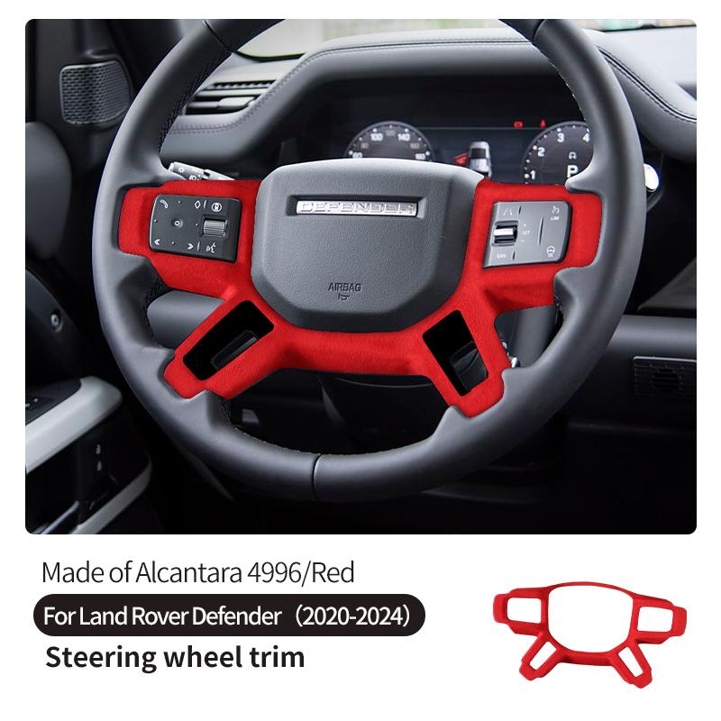 NEW!!! Suede Fit For Land Rover Defender 90 110 2020-2024 Car Inner Car Steering Wheel Trim Made of Alcantara car Accessories
NEW!!! Suede Fit For Land Rover Defender 90 110 2020-2024 Car Inner Car Steering Wheel Trim Made of Alcantara car Accessories