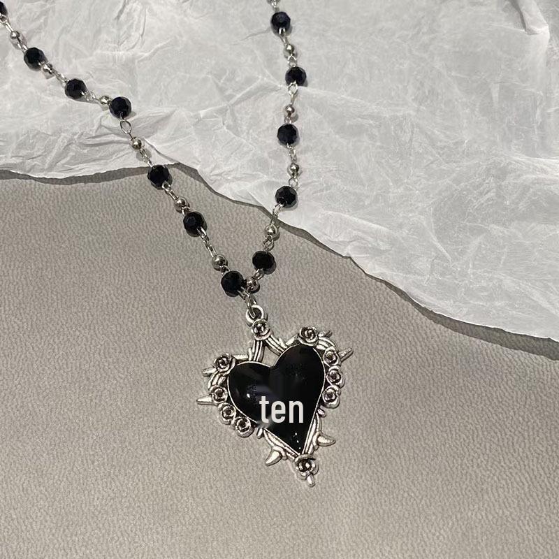 Y2K Style Bat Cross Pendant Necklace with Retro Heart Choker for Women
Y2K Style Bat Cross Pendant Necklace with Retro Heart Choker for Women