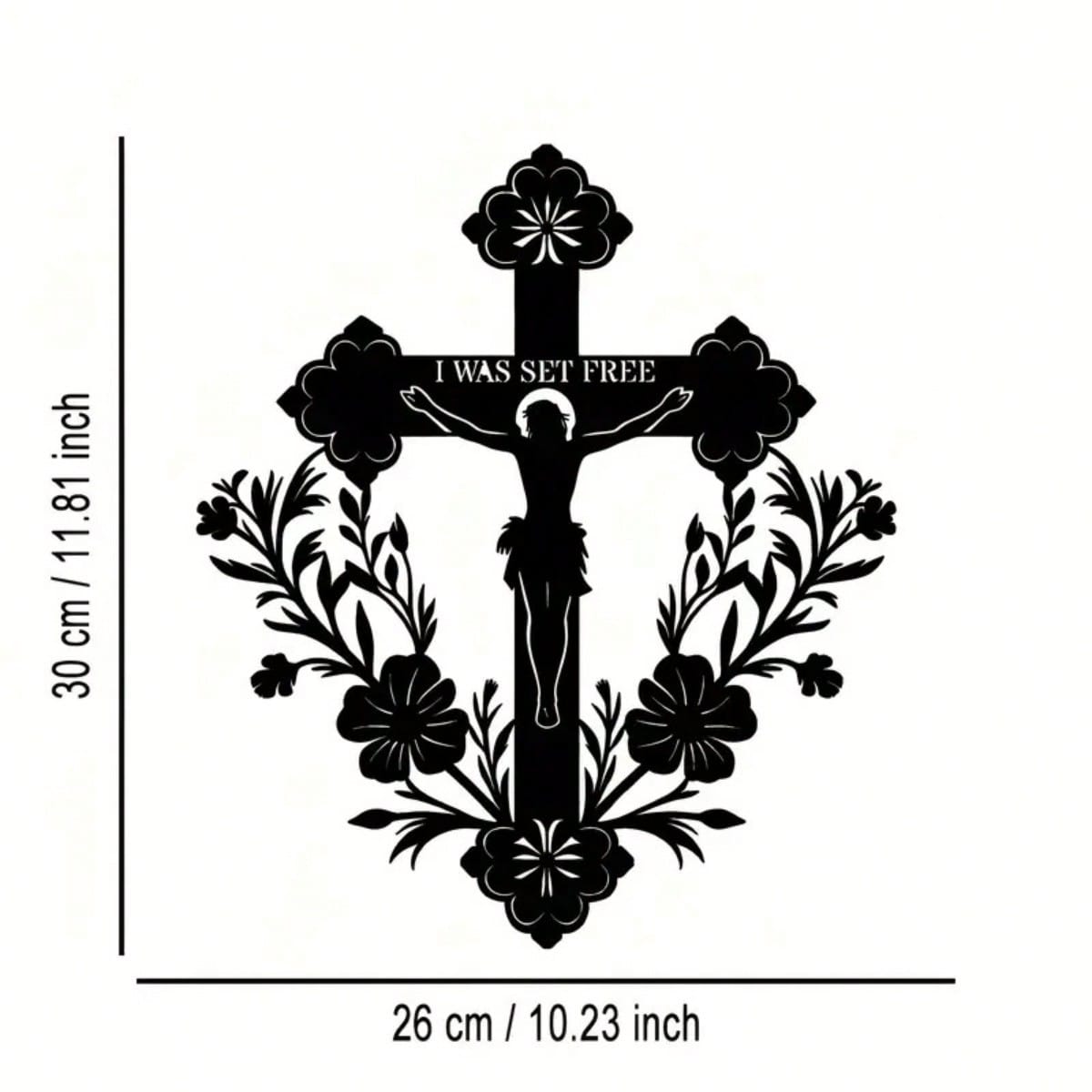 Wildflower Cross Metal Wall Art Scripture on Black Iron Floral Decor Inspirational Gift різнокольоровий
Wildflower Cross Metal Wall Art Scripture on Black Iron Floral Decor Inspirational Gift різнокольоровий
