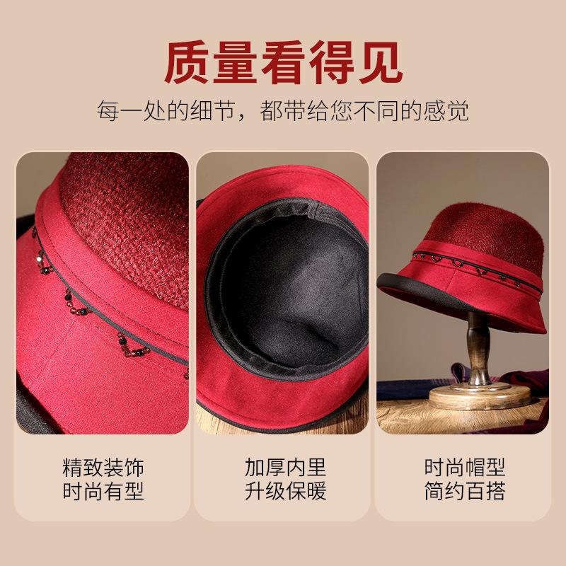 Autumn and winter middle-aged lady mother hat thickened top hat old lady grandma warm bucket hat rolled brim basin hat one size fits all темно-фіолетовий колір
Autumn and winter middle-aged lady mother hat thickened top hat old lady grandma warm bucket hat rolled brim basin hat one size fits all темно-фіолетовий колір