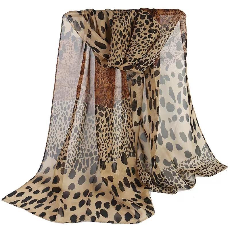 Women Leopard Print Chiffon Scarf Scarves Fashion Women Soft Long Shawls Printed Multifunction Winter Ladies Style Silk Scarf one size кавовий
Women Leopard Print Chiffon Scarf Scarves Fashion Women Soft Long Shawls Printed Multifunction Winter Ladies Style Silk Scarf one size кавовий