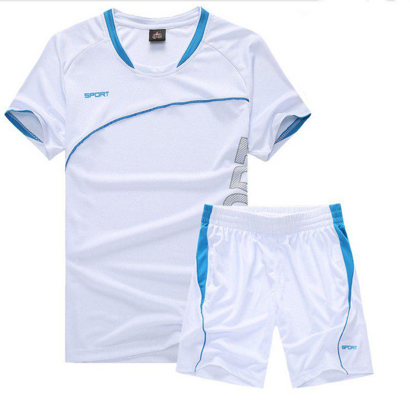 Мужской спортивный костюм для фитнеса, мужской быстросохнущий спортивный костюм с короткими рукавами и шортами, комплект из 2 предметов, спортивный костюм L
Мужской спортивный костюм для фитнеса, мужской быстросохнущий спортивный костюм с короткими рукавами и шортами, комплект из 2 предметов, спортивный костюм L