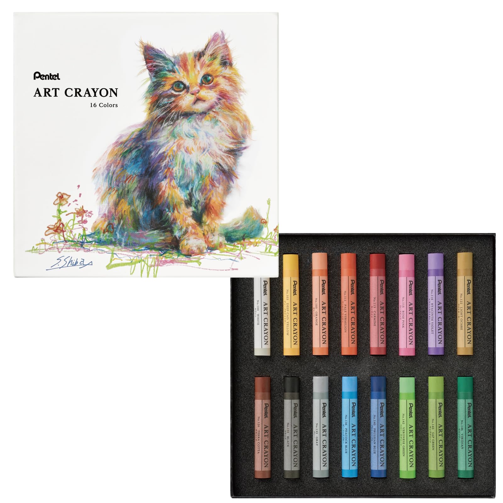 Pentel Art Crayon 16-Color Set PTAC-16
Pentel Art Crayon 16-Color Set PTAC-16
