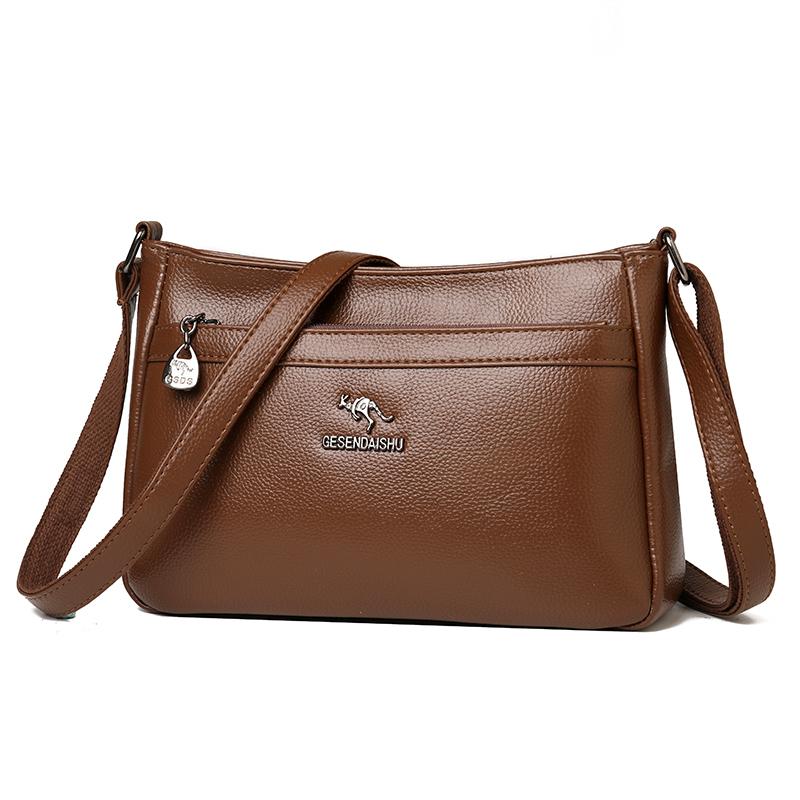 Fashion Vintage Leather Handbag Casual Crossbody Bag with Front Zipper Pocket Retro Single Shoulder Bag Ladies Crossbody Bag for Work and Shopping 27× 10 × 18 cm коричневий
Fashion Vintage Leather Handbag Casual Crossbody Bag with Front Zipper Pocket Retro Single Shoulder Bag Ladies Crossbody Bag for Work and Shopping 27× 10 × 18 cm коричневий
