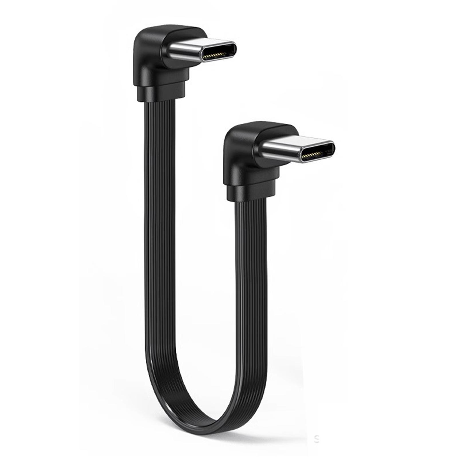 Короткий кабель USB C - USB C 66 Вт для швидкої зарядки з можливістю вигину 90 градусів для мобільних пристроїв та ігрових консолей 20
Короткий кабель USB C - USB C 66 Вт для швидкої зарядки з можливістю вигину 90 градусів для мобільних пристроїв та ігрових консолей 20